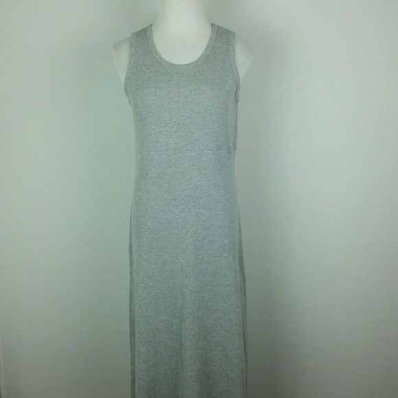 REAL COMFORT l Gray Thermal Tank Maxi Dress B1 - Picture 2 of 6